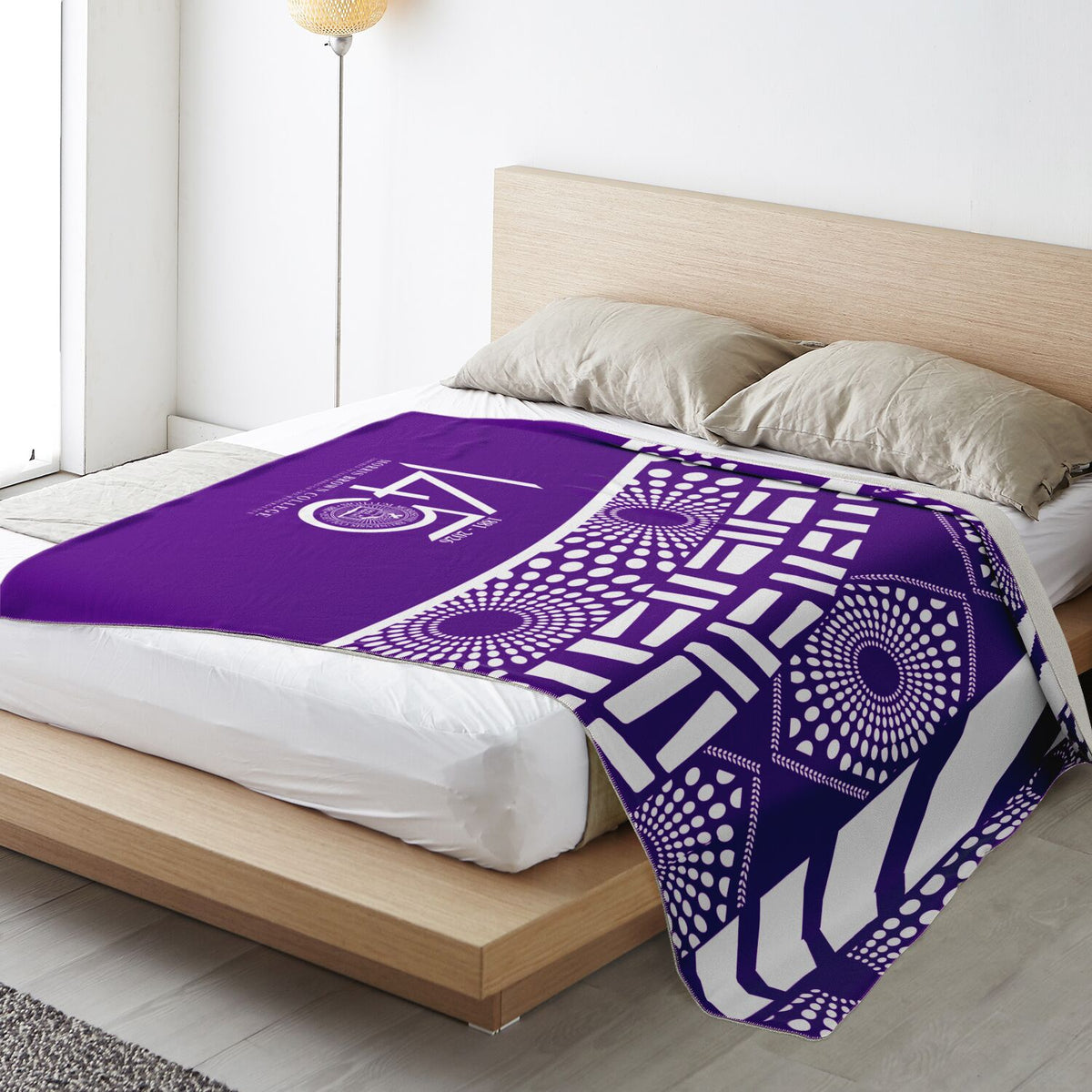 Morris Brown College HBCU Microfleece Blanket