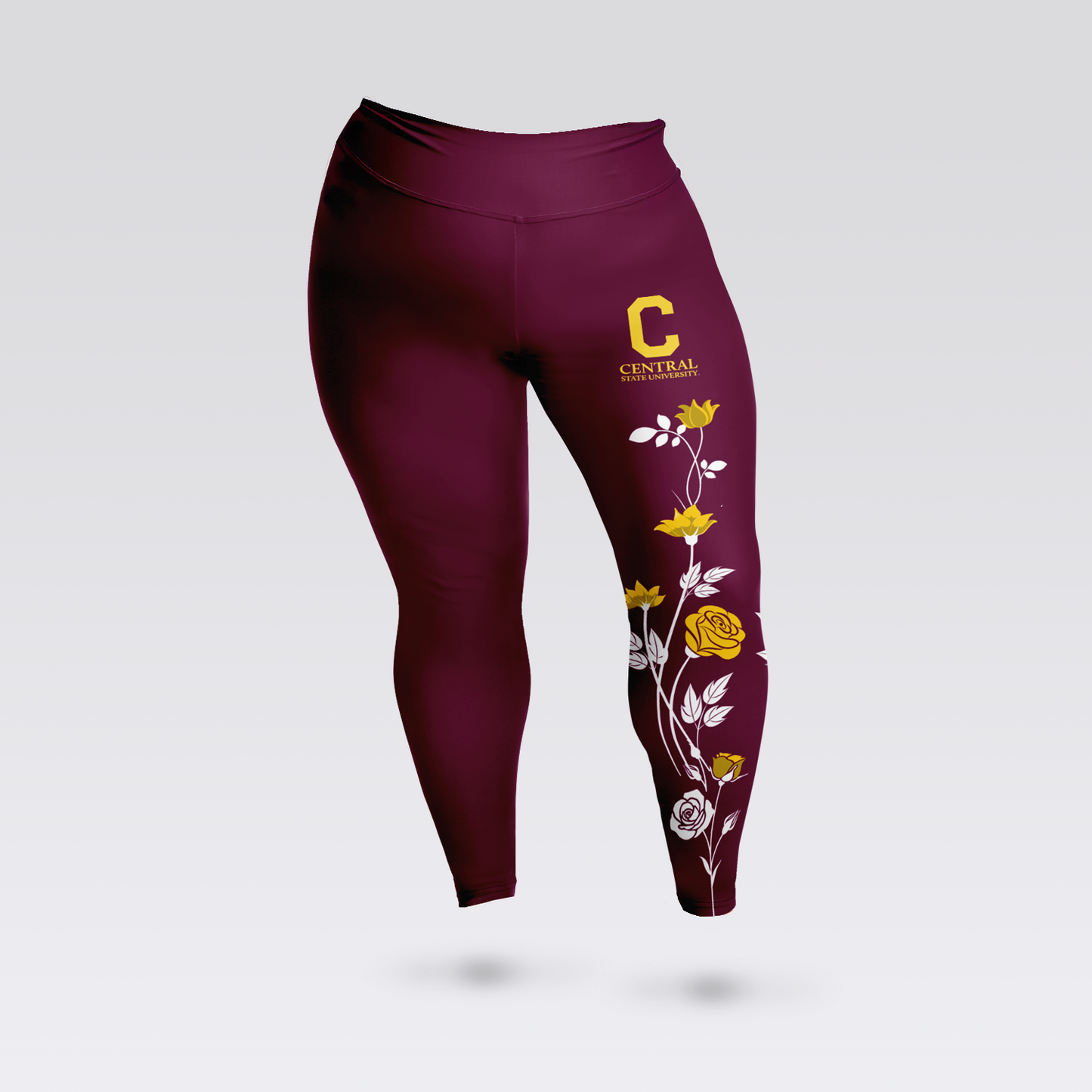 Central State Floral Plus Size Leggings