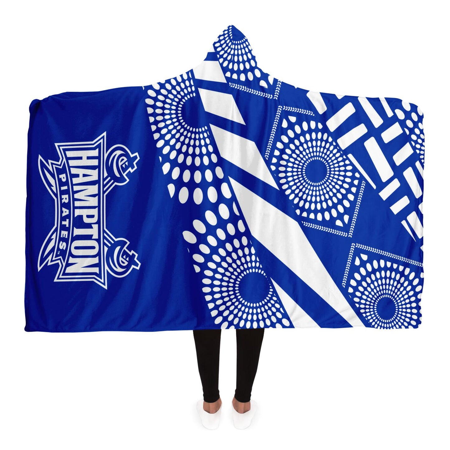 Hampton Pirates Hooded Blanket