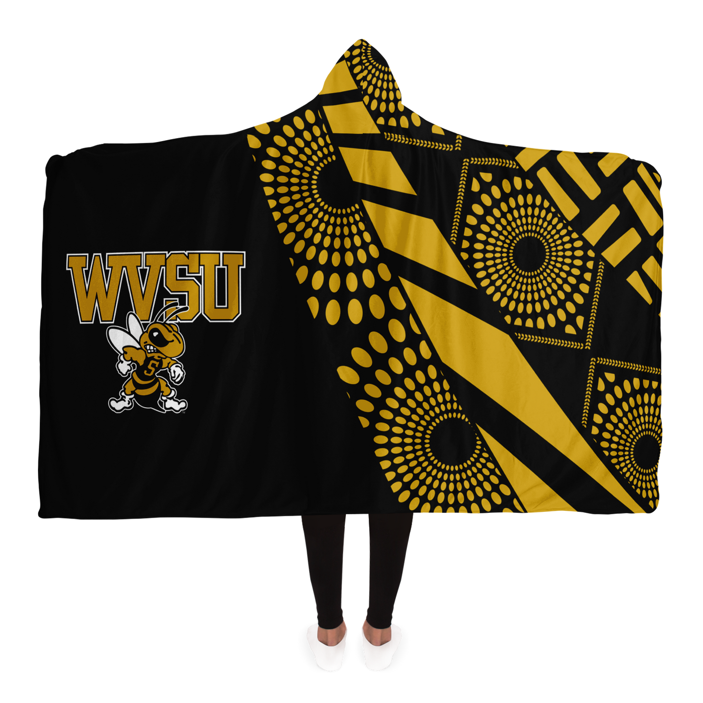 WVSU Yellow Jackets Hooded Blanket