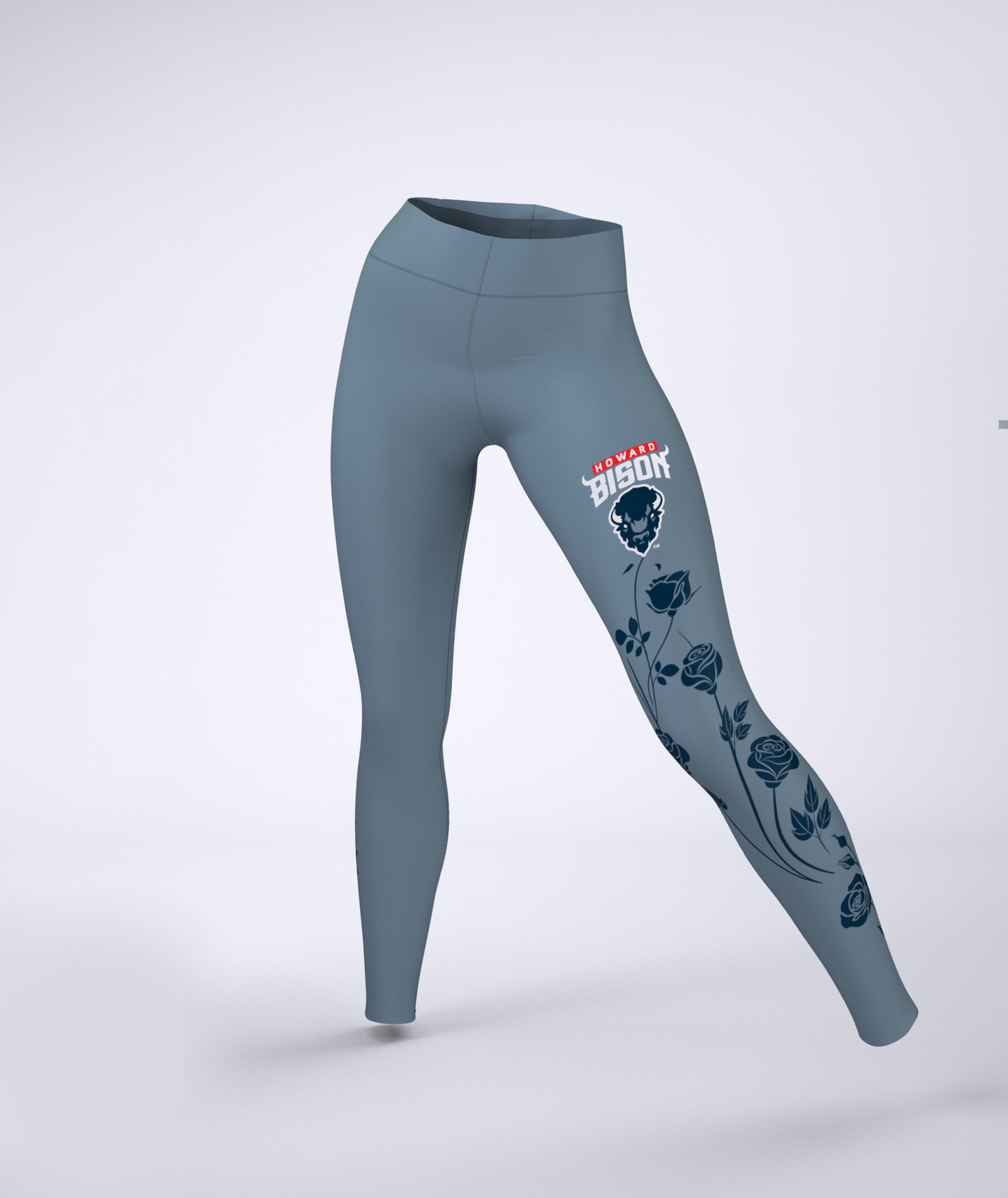 Howard Bison™ Floral Leggings Grey