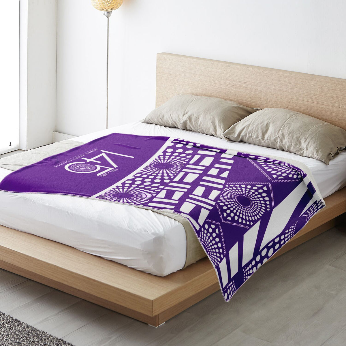 Morris Brown College HBCU Microfleece Blanket