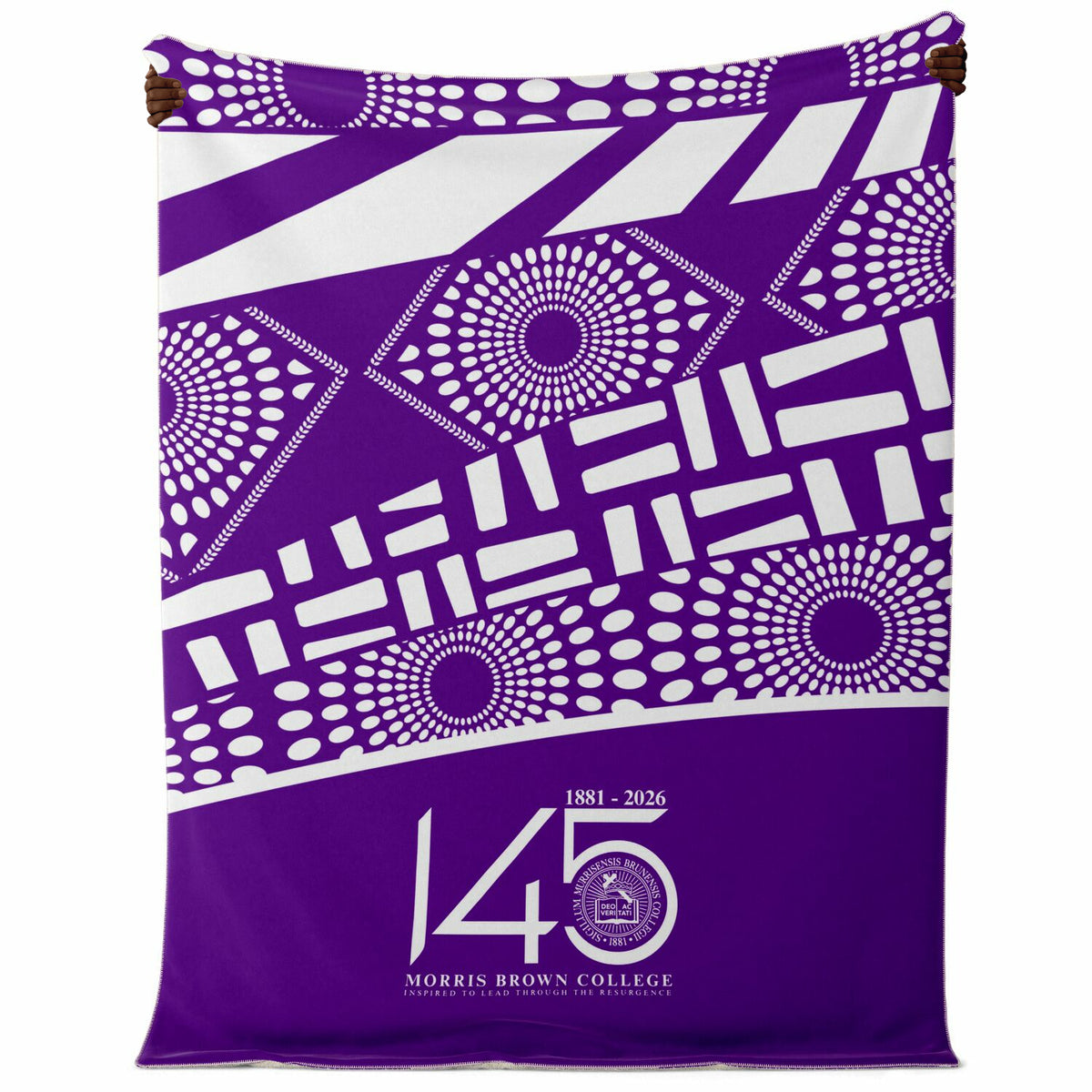 Morris Brown College HBCU Microfleece Blanket