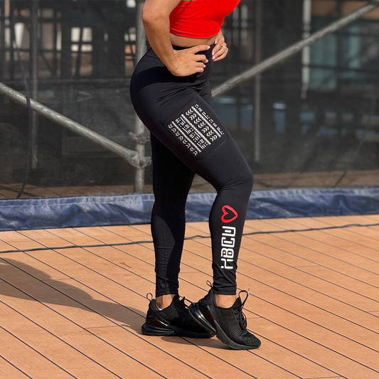HBCU Love Mudcloth Leggings