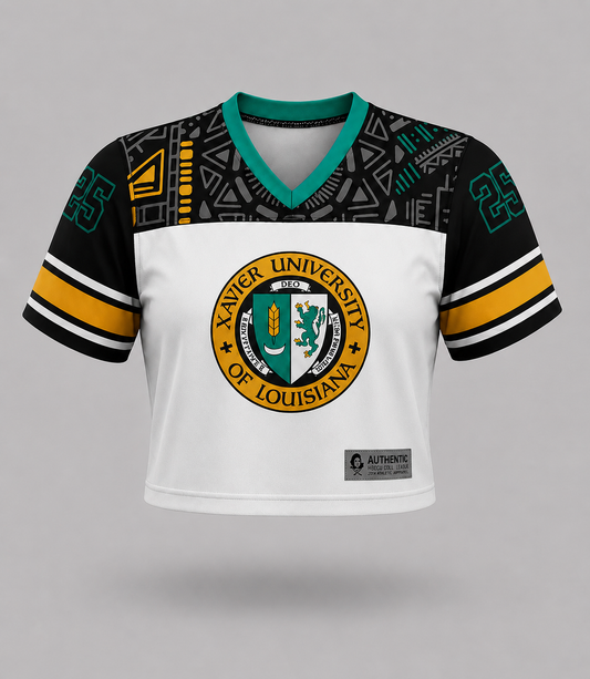 Xavier University HBCU Jersey – Cropped Style *PRESALE*