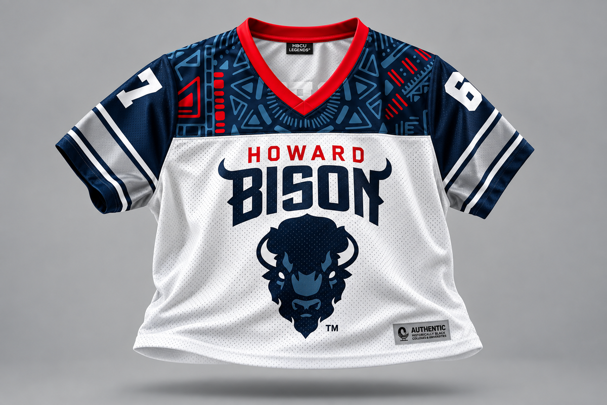 Howard University HBCU Jersey – Cropped