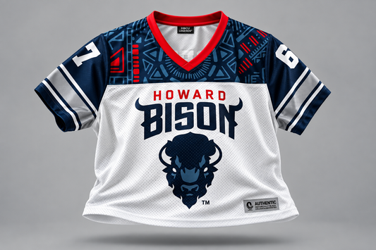 Howard University HBCU Jersey – Cropped