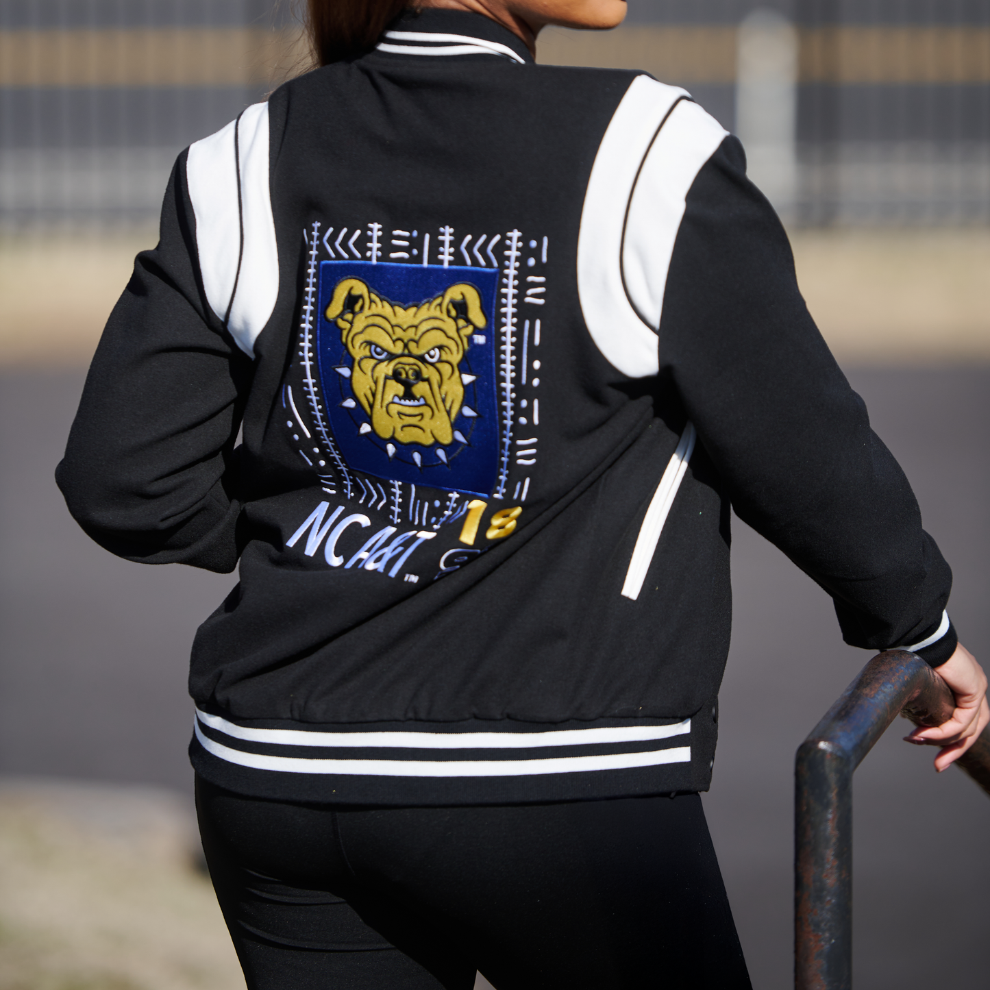NC A&T Aggie Mudcloth Varsity Jacket