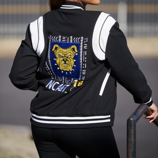 NC A&T Aggie Mudcloth Varsity Jacket