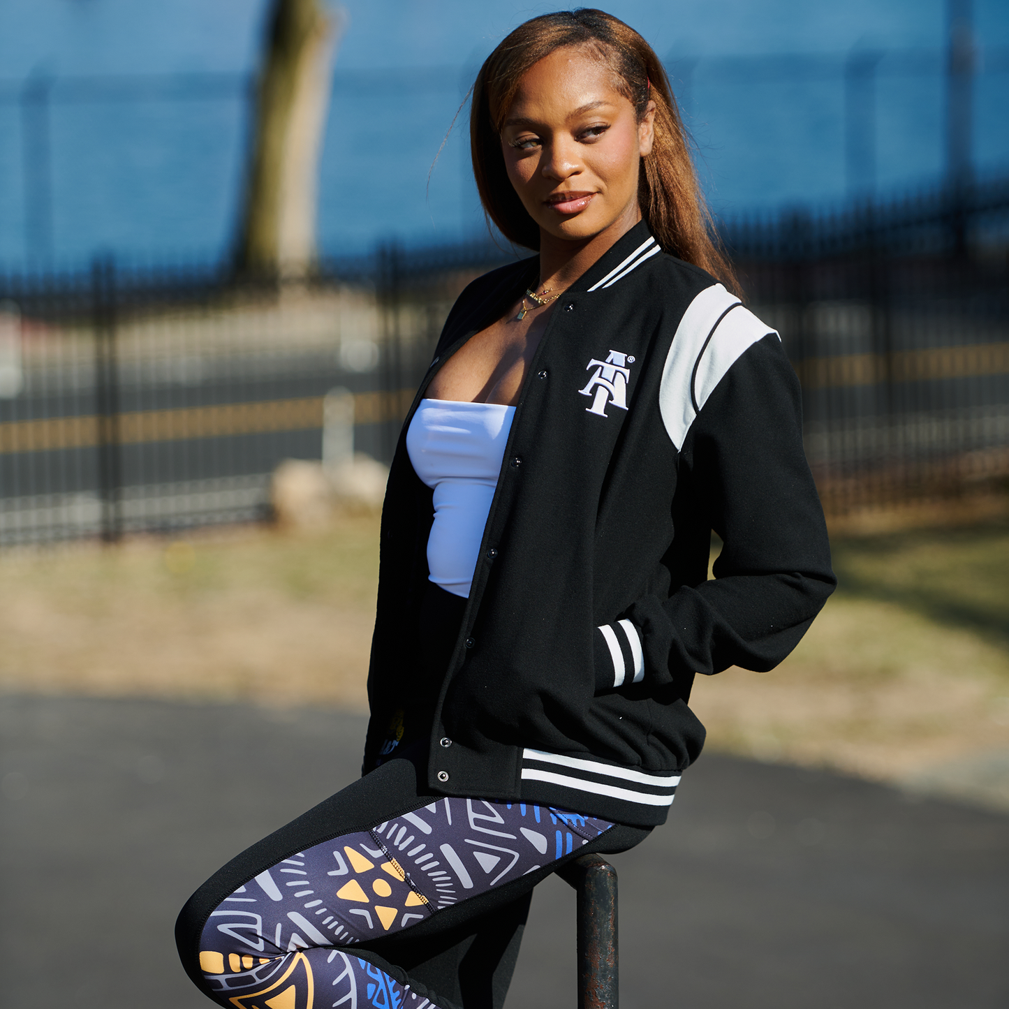 NC A&T Aggie Mudcloth Varsity Jacket