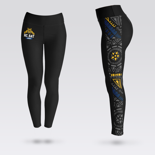 NC A&T Hyperstripe Leggings