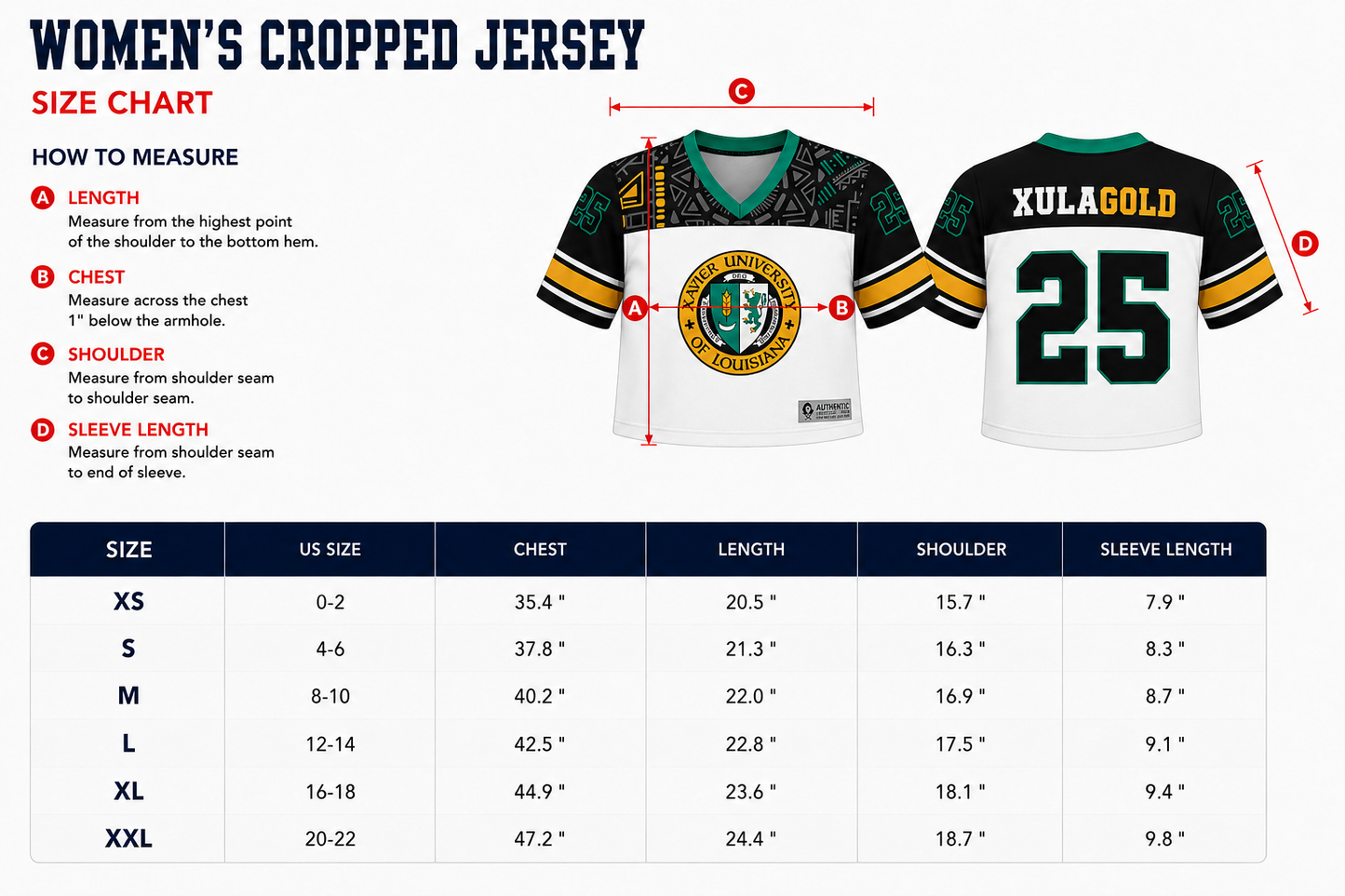 XULA Cropped Jersey *PRESALE*