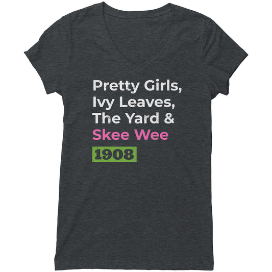 Skee Wee Vintage V-Neck Women's Tee