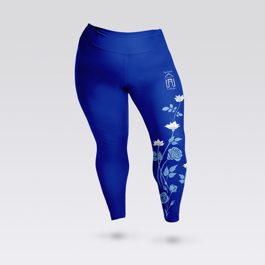 Spelman College Floral Plus Size Leggings