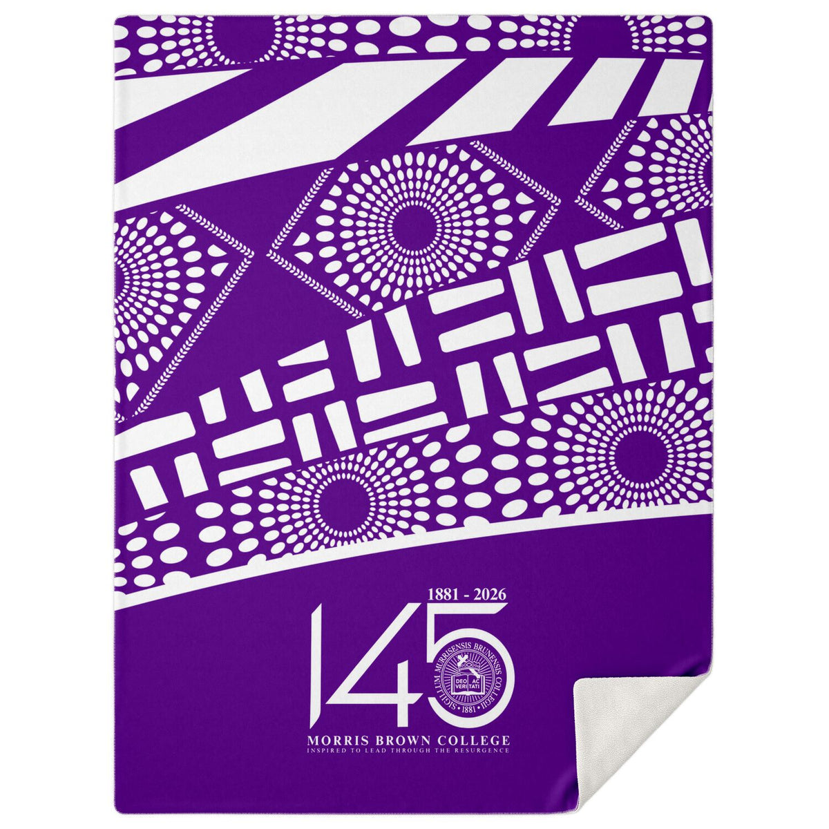 Morris Brown College HBCU Microfleece Blanket