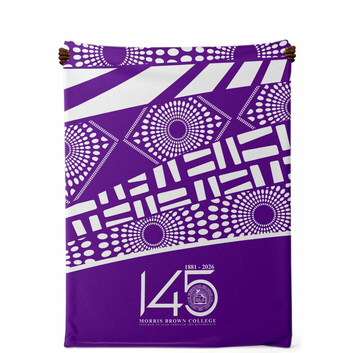 Morris Brown College HBCU Microfleece Blanket