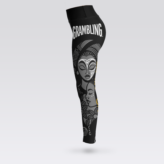 Grambling Afro Goddess Leggings