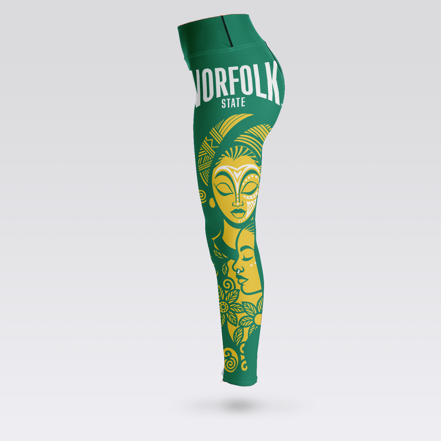 Norfolk State Afro Goddess Leggings