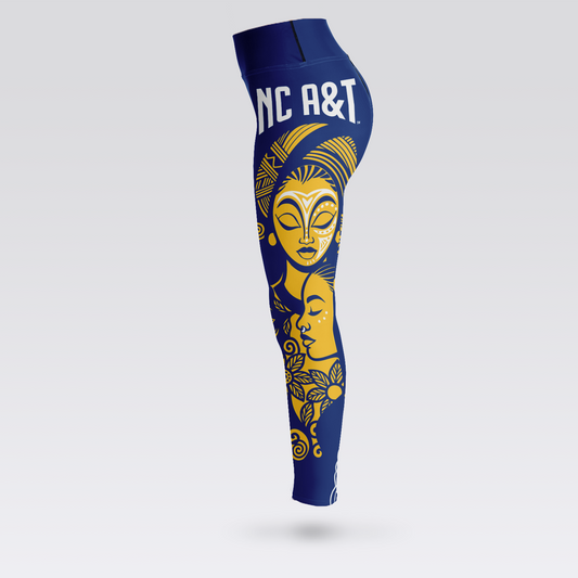 NC A&T Afro Glam Leggings