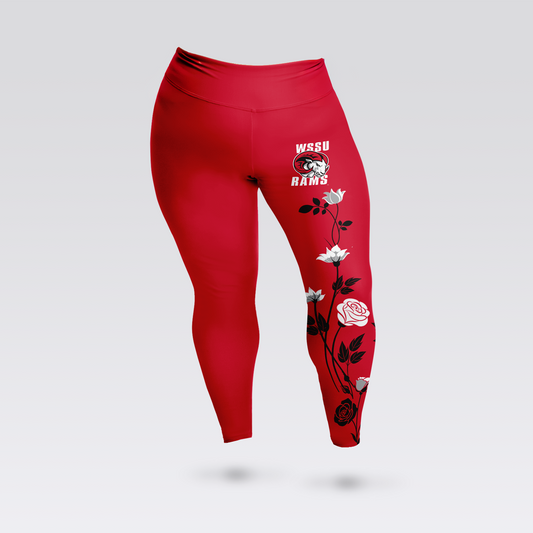 WSSU Floral Plus Size Leggings