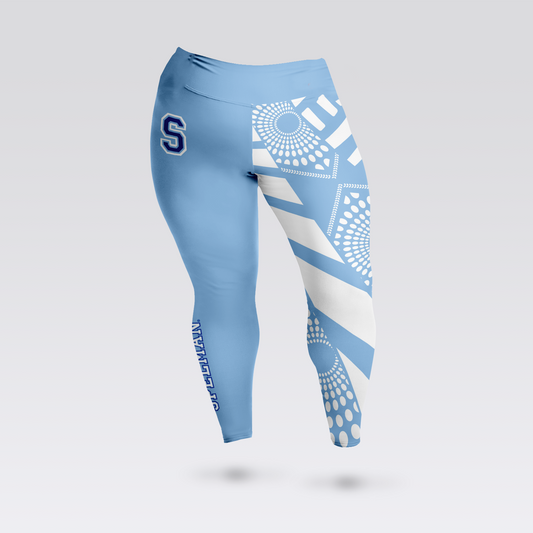 Spelman College Plus Size Ankara Leggings