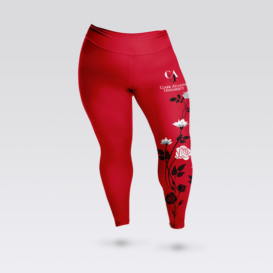 Clark Atlanta Floral Plus Size Leggings