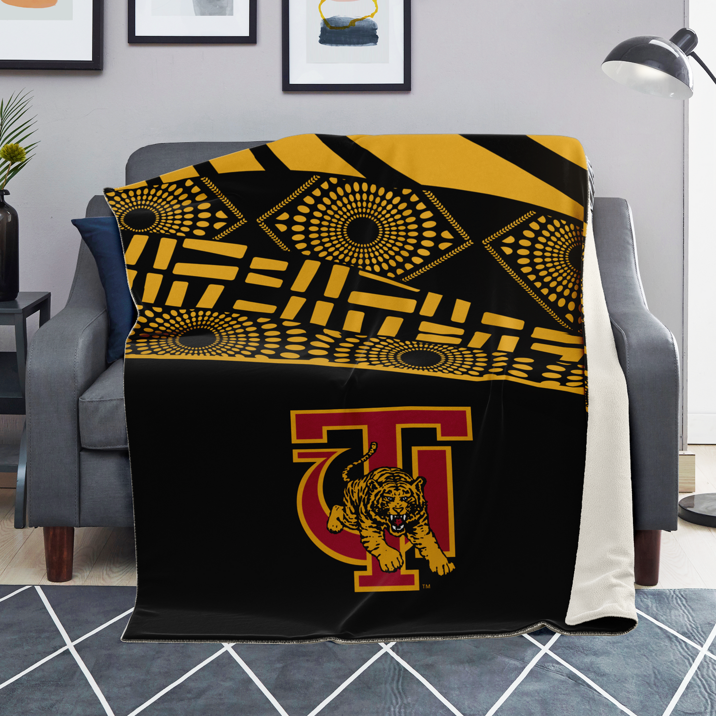 Tuskegee Golden Tigers Microfleece Blanket