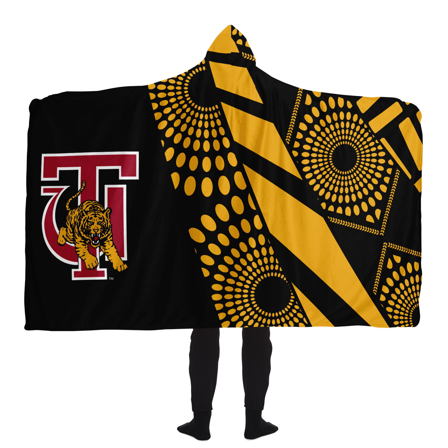 Tuskegee Golden Tigers Hooded Blanket