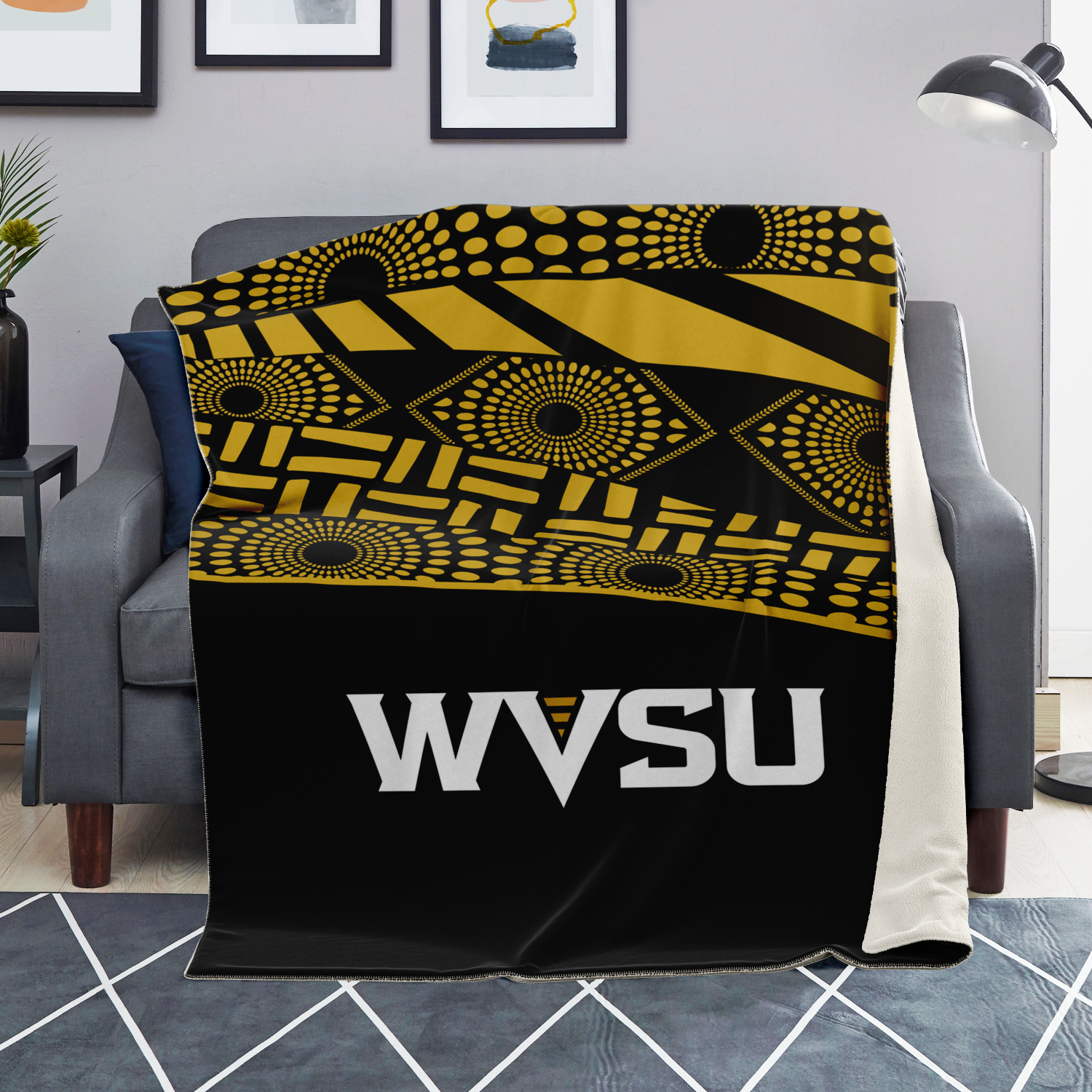 WVSU Yellow Jackets Microfleece Blanket