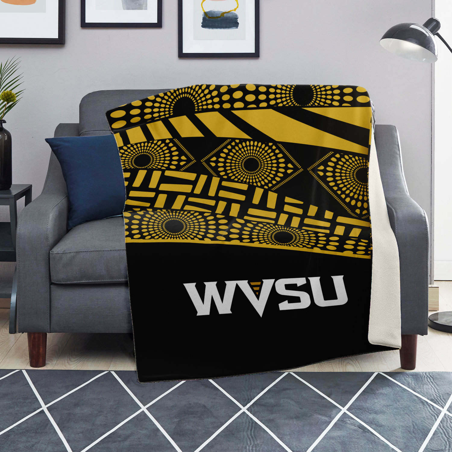 WVSU Yellow Jackets Microfleece Blanket