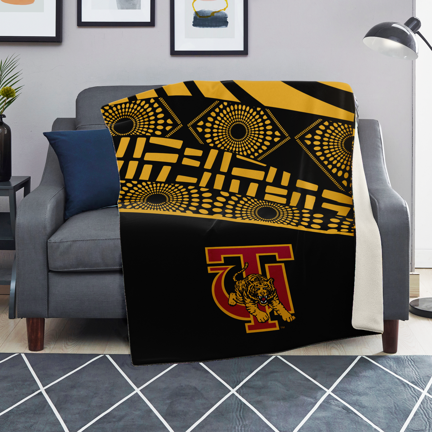 Tuskegee Golden Tigers Microfleece Blanket