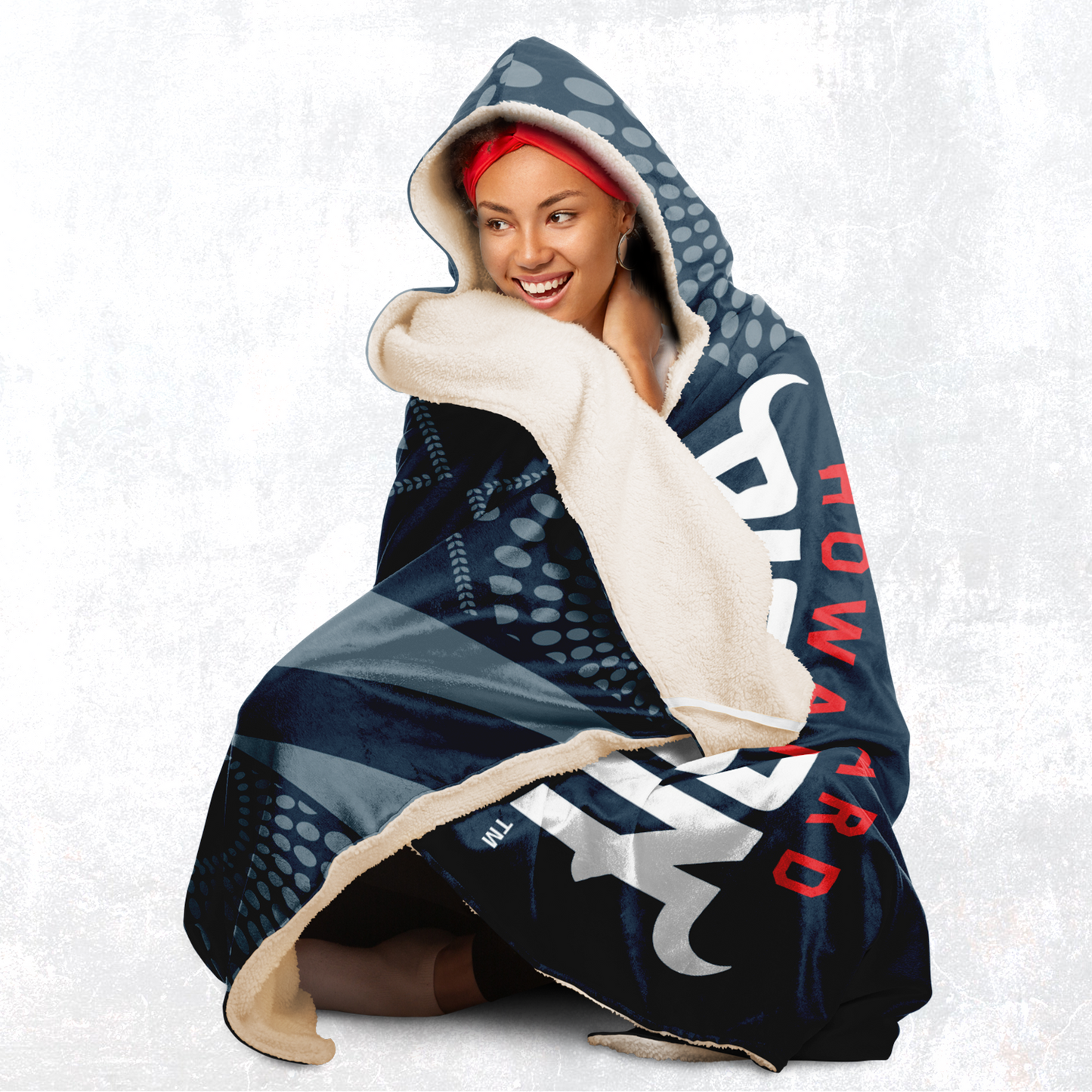 Howard Bison Hooded Blanket