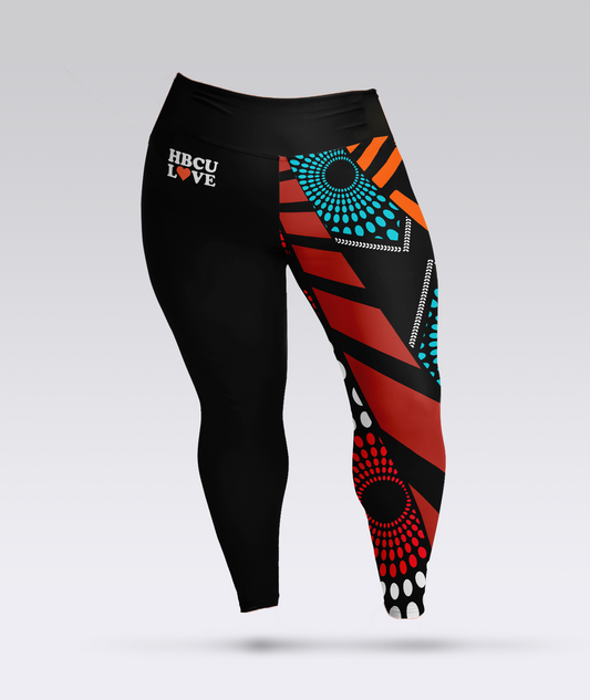 HBCU Ankara Plus Size Leggings