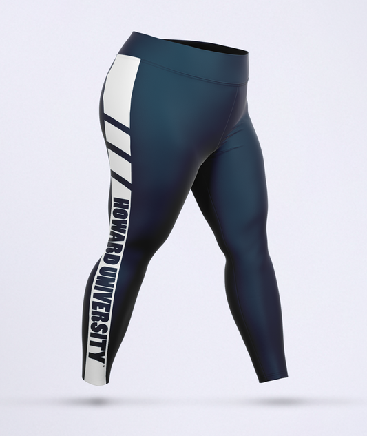 Howard Racer Plus Size Leggings Blue